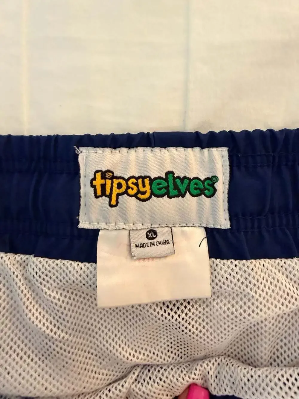 Tipsy Elves Budweiser Swim Trunks Men’s XL Retro Beer Print Shorts